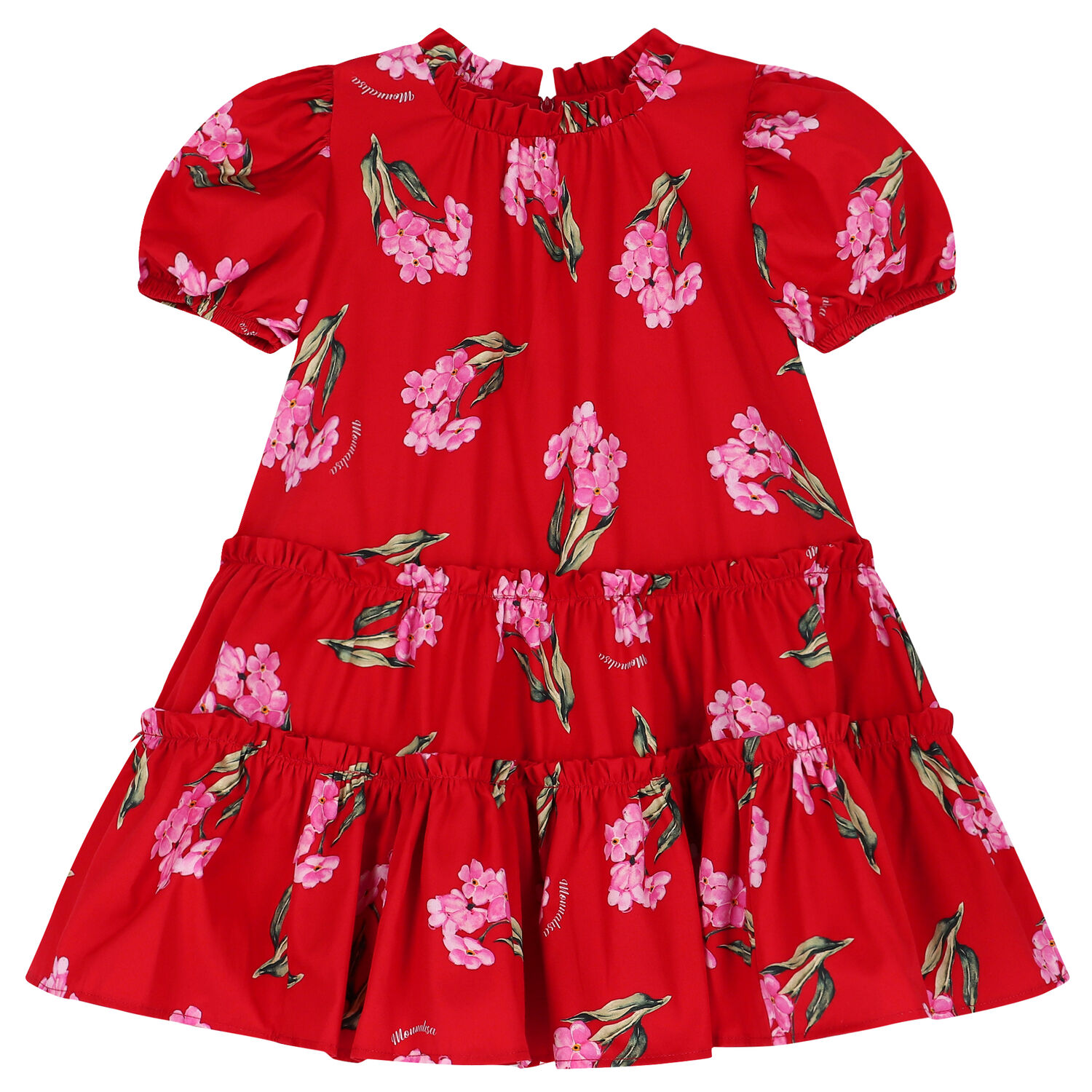 Girls Red Floral Dress, 1, hi-res image number null